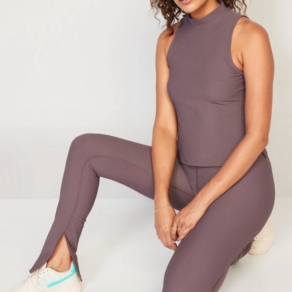 Old Navy - Purple Powersoft Top & Leggings Set - XS - Picture 1 of 7